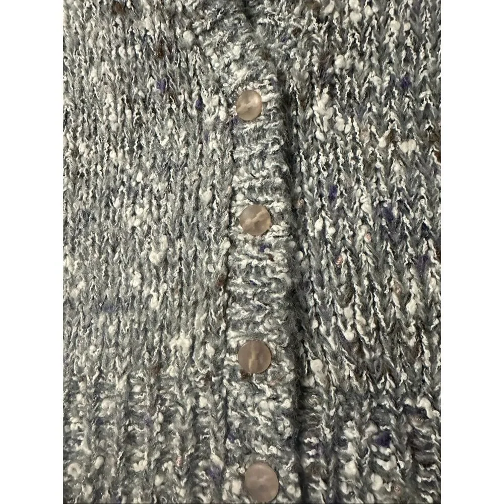Counterparts sweater vest vintage gray multi color wool blend M